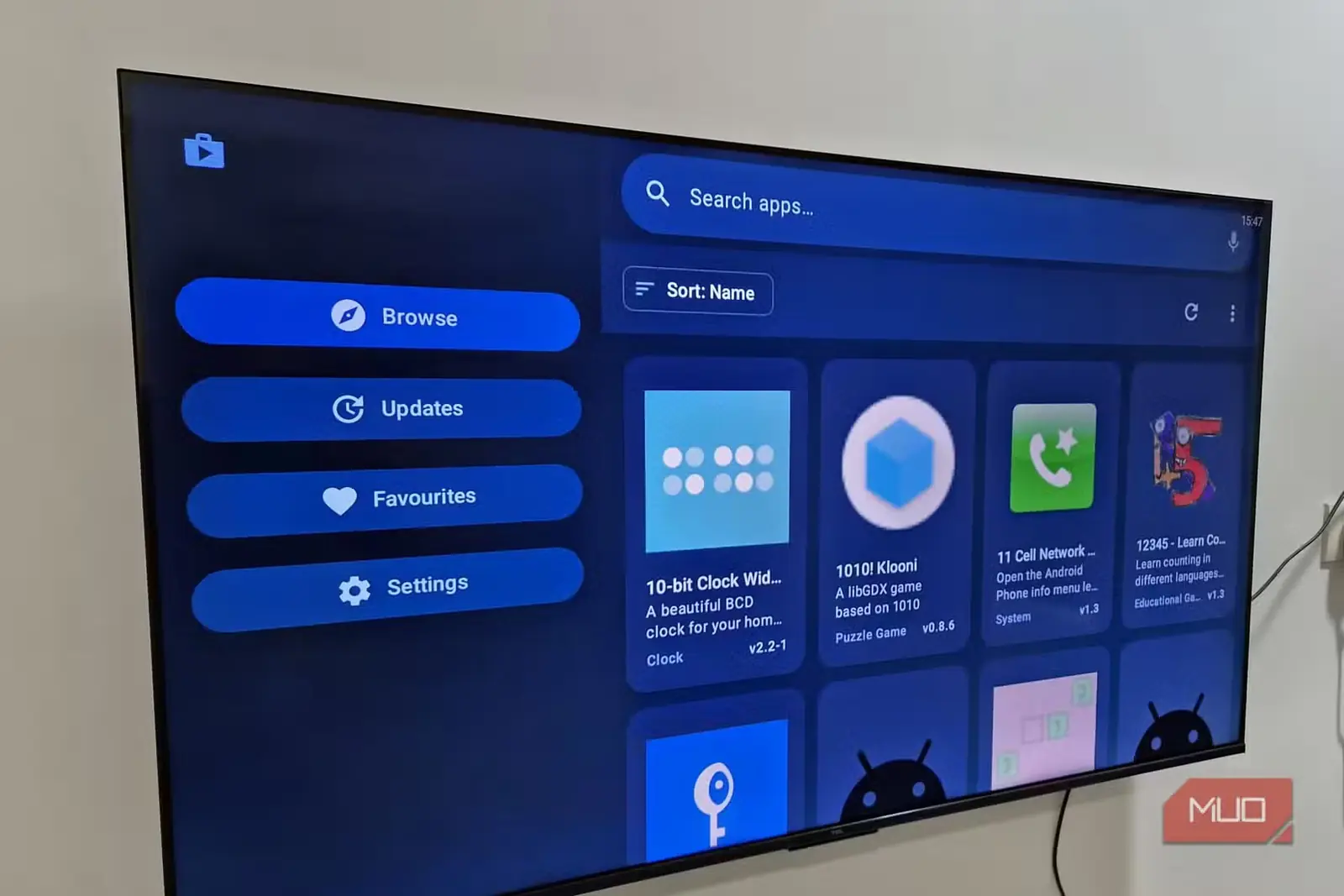 فروشگاه برنامه Flicky روی تلویزیون TCL Google TV