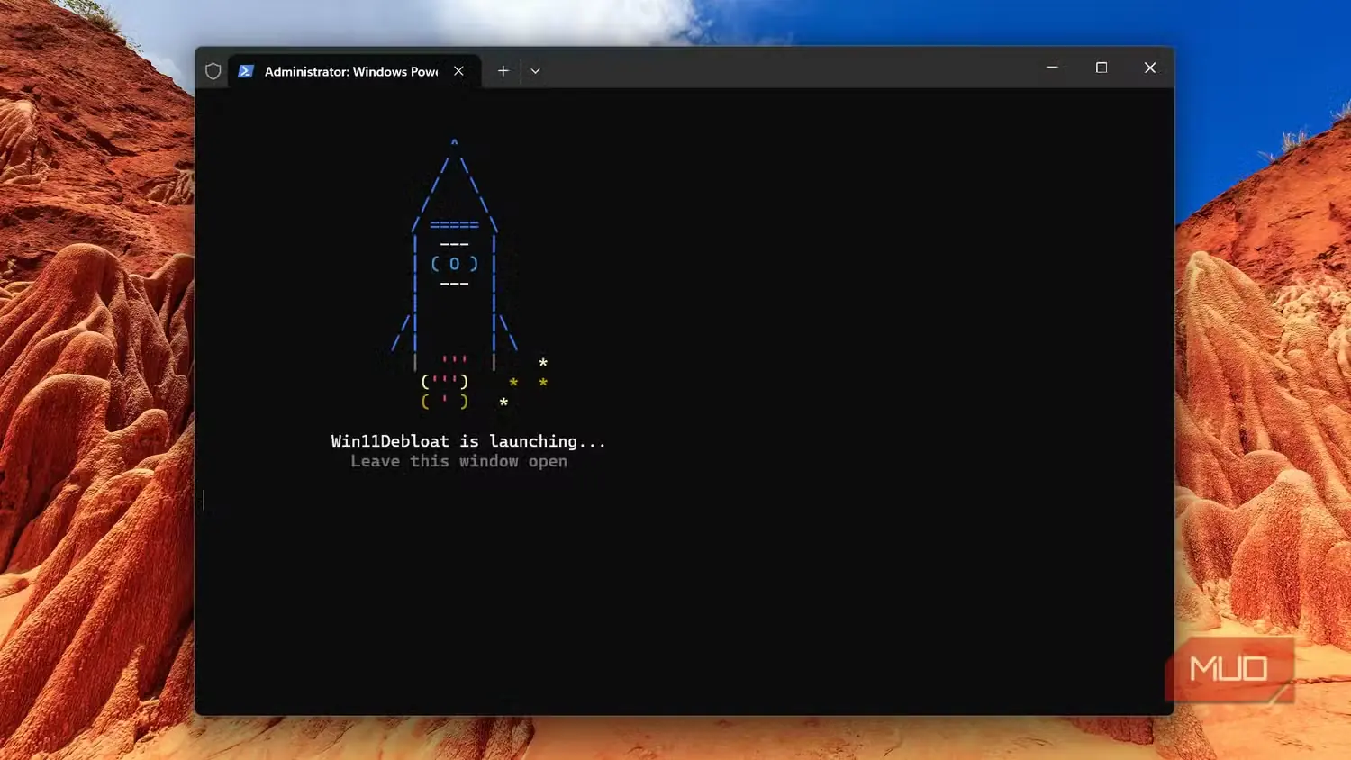راهاندازی Win11Debloat در Windows Terminal