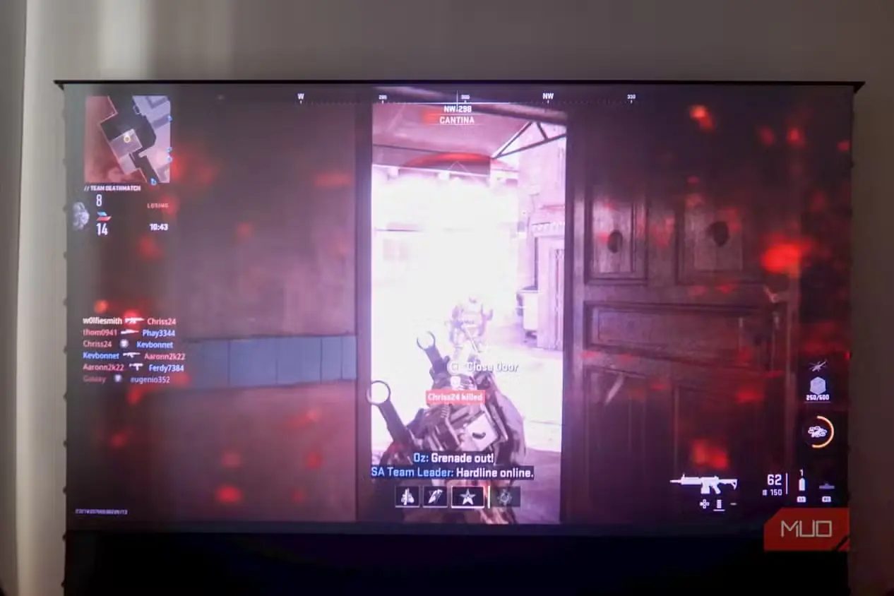 اجرای Call of Duty با پروژکتور AWOL Vision LTV-3500