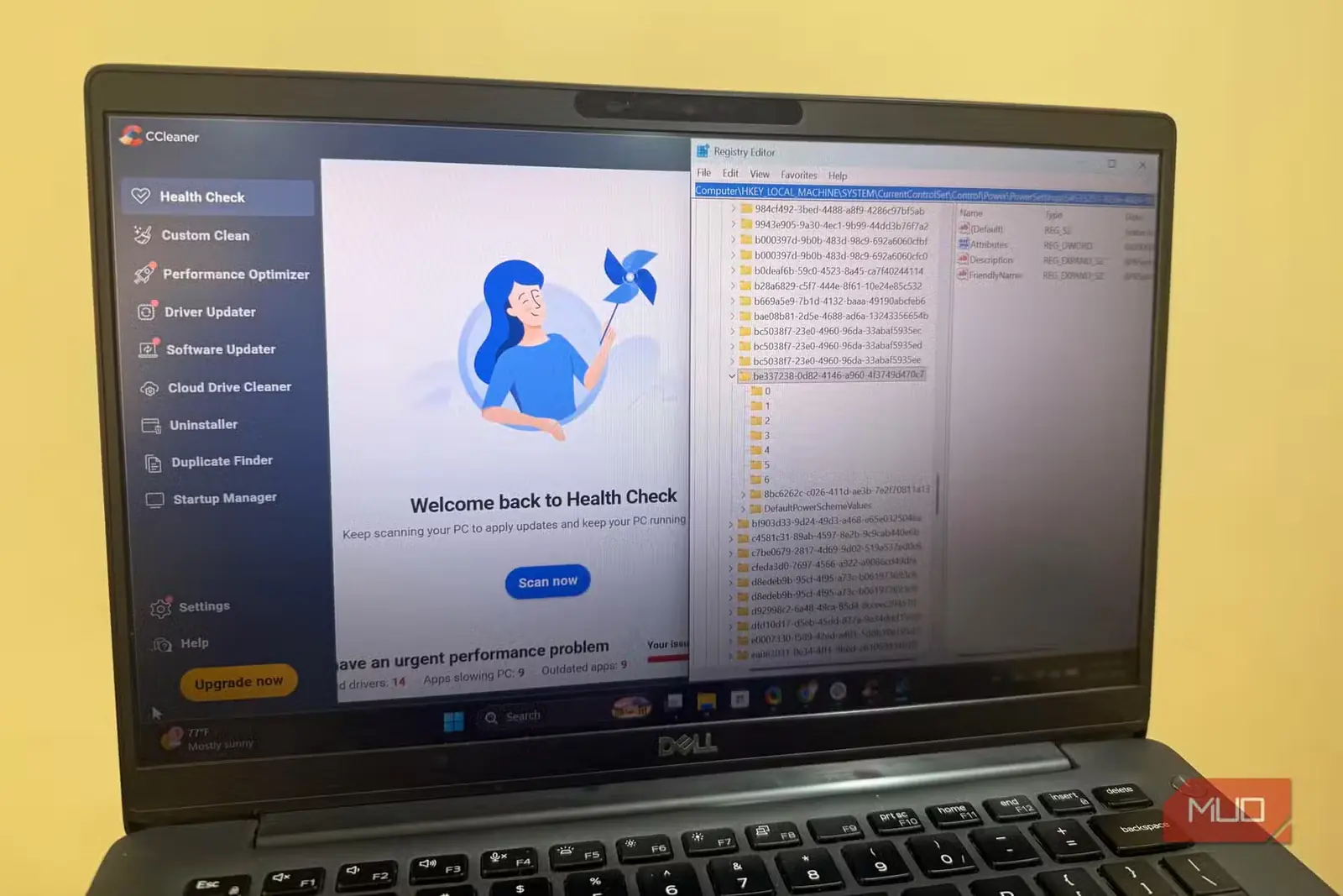 سیکلینر همراه با رجیستری ویندوز