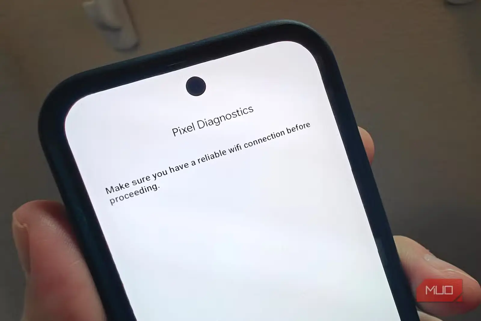 اطمینان از اتصال پایدار WiFi پیش از ادامه
