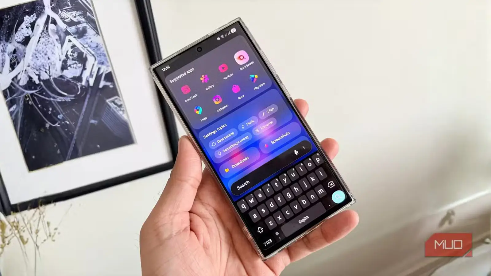 نوار جستوجوی One UI 7 در گوشی Samsung Galaxy S24 Ultra