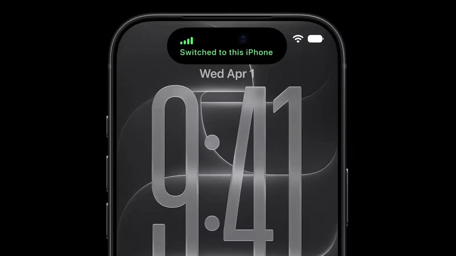 نمایش قابلیت Handoff در iPhone طی سخنرانی رونمایی Apple Surprise and Shine از iPhone Duo در ۹ سپتامبر ۲۰۲۶