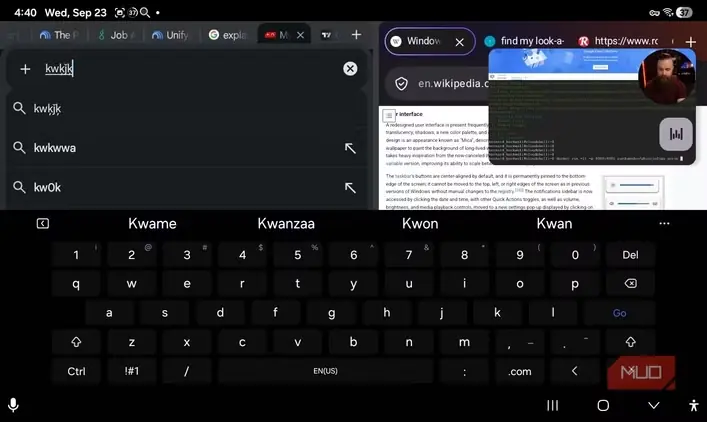 مشکلات صفحهکلید در تبلت Tab A11