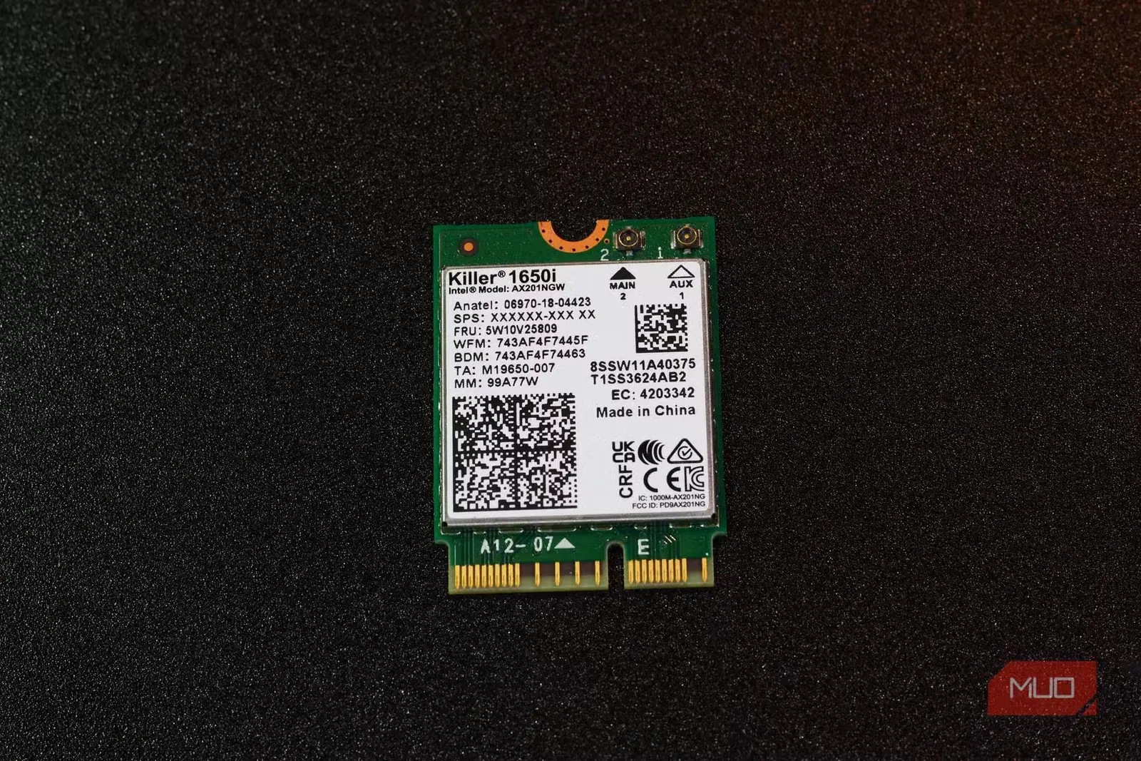 کارت بیسیم M.2 برای Wi-Fi و Bluetooth