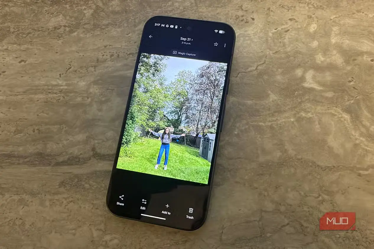 تصویر ثابت زنی در فضای باز که با قابلیت Magic Capture در Google Pixel 11 Pro ثبت شده است