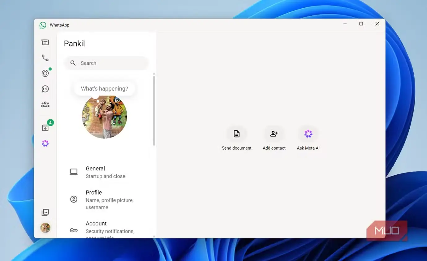 برنامه WhatsApp برای رایانه شخصی