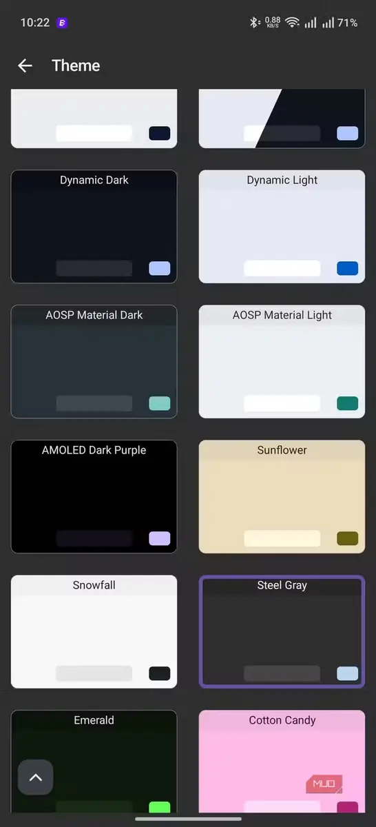 پشتیبانی از پوستهها در FUTO Keyboard