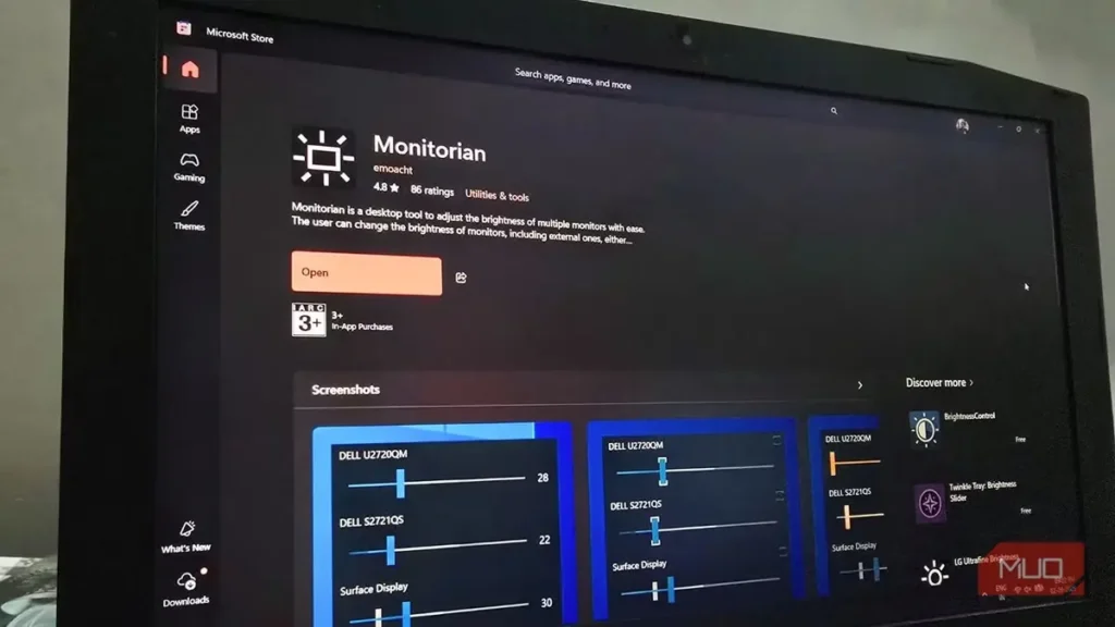 افزودن نوار تنظیم روشنایی نمایشگر خارجی به Windows 11 با این برنامهٔ رایگان