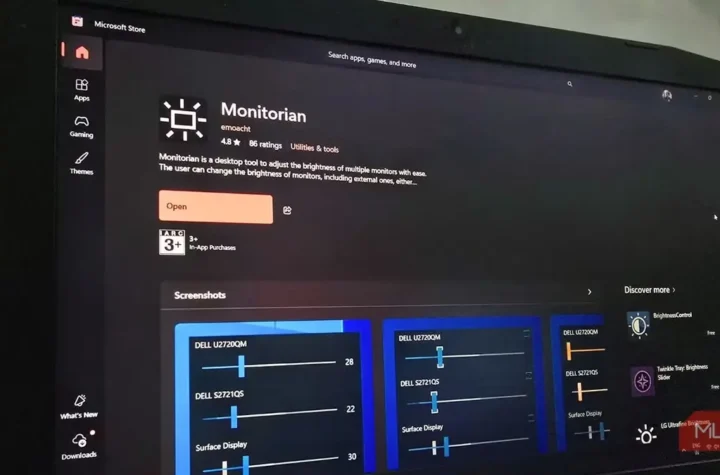 افزودن نوار تنظیم روشنایی نمایشگر خارجی به Windows 11 با این برنامهٔ رایگان