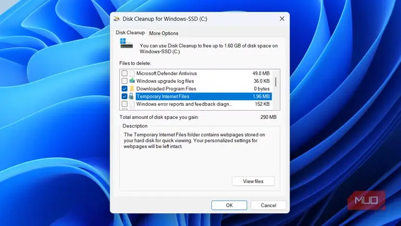 ابزار پاکسازی دیسک در Windows