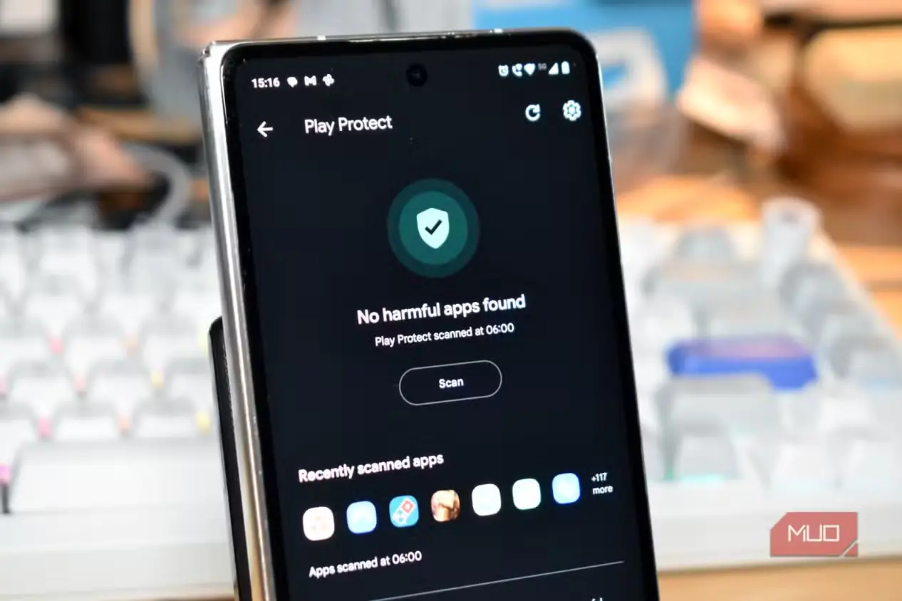 وارسی برنامههای دستگاه با Google Play Protect