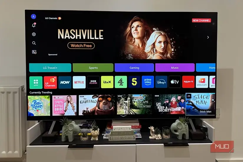 نمای تلویزیون OLED الجی