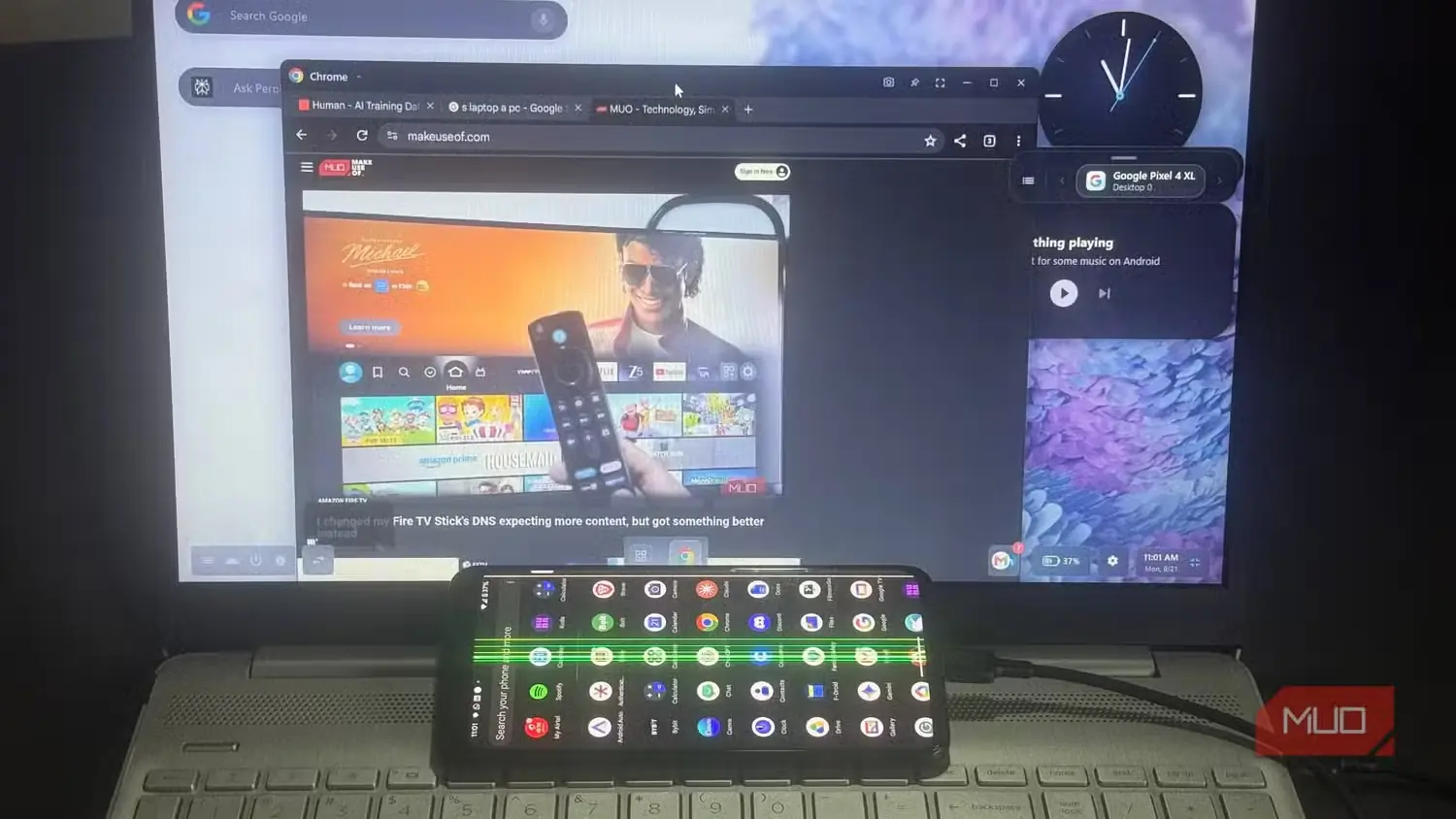 نمایی از عملکرد متفاوت Android DeX روی Pixel