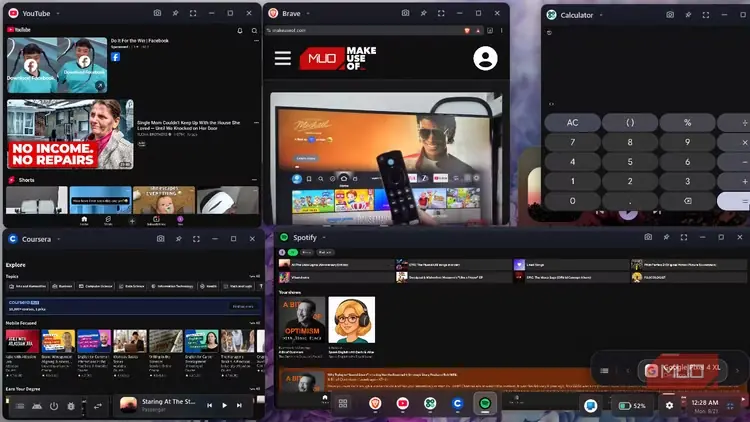 تغییر اندازهٔ پنجره‌های برنامه‌ها در Android DeX