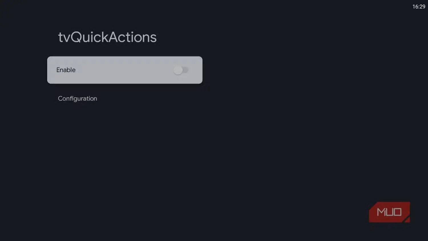 گزینه tvQuickActions در منوی تنظیمات دسترسپذیری Google TV