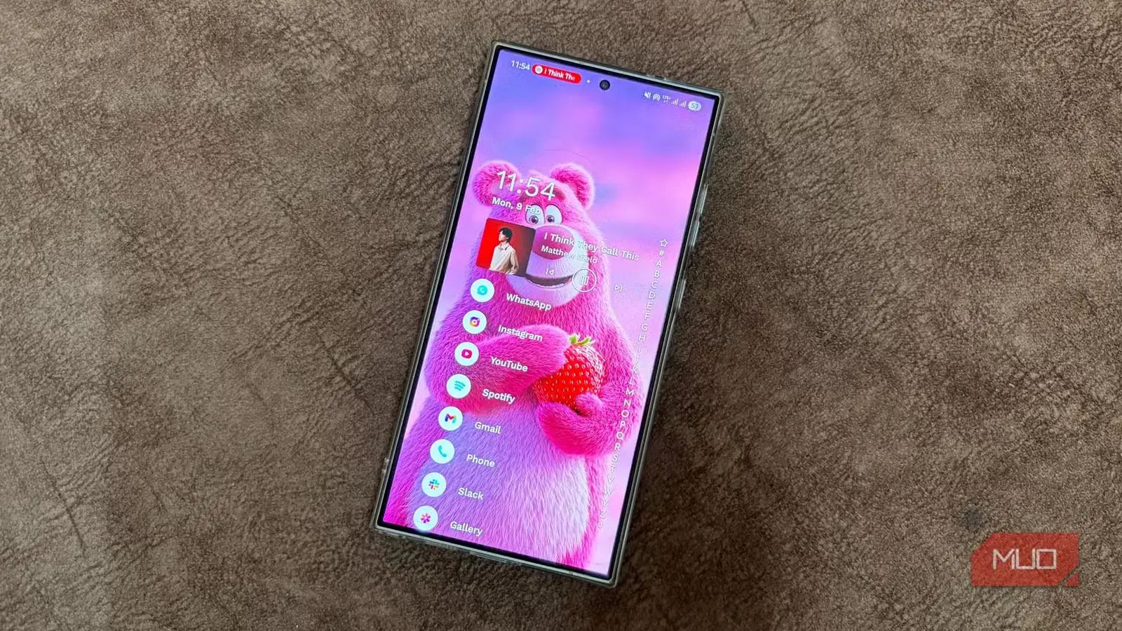 نمای راهانداز نیاگارا روی گوشی Samsung Galaxy S24 Ultra