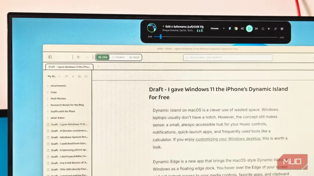 افزودن رایگان داینامیک آیلند iPhone به Windows 11
