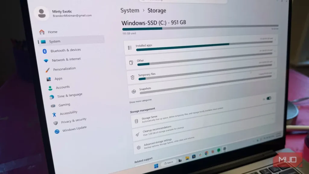 رایانهٔ Windows پر از فایل‌های زائدی است که با تأیید شما خودکار پاک می‌شوند