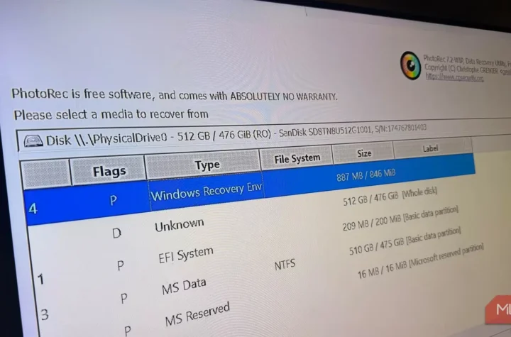درایوی که Windows خالی می‌دانست، اما ابزار رایگان بازیابی ۱۰۴٬۰۰۰ عکس در آن پیدا کرد
