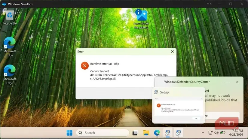 آزمایش ابزار تازه در WindowsSandboxRemoteSession