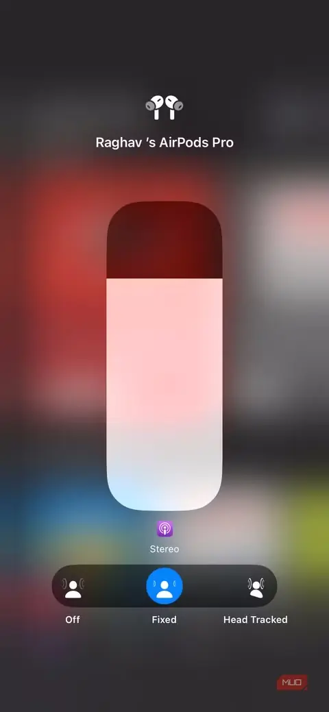 تنظیمات صدای فضایی AirPods در محیط iOS