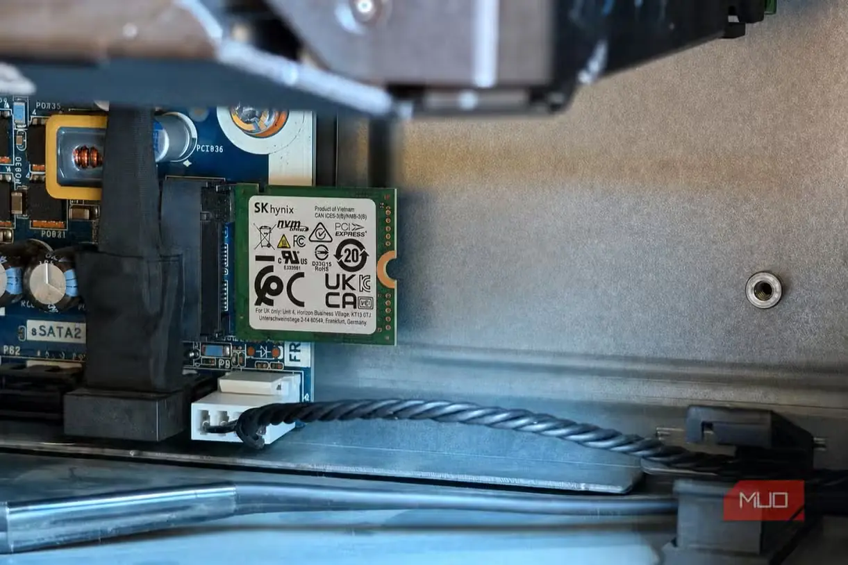 درایو 2230 NVMe SSD در شکاف 2280 مادربرد