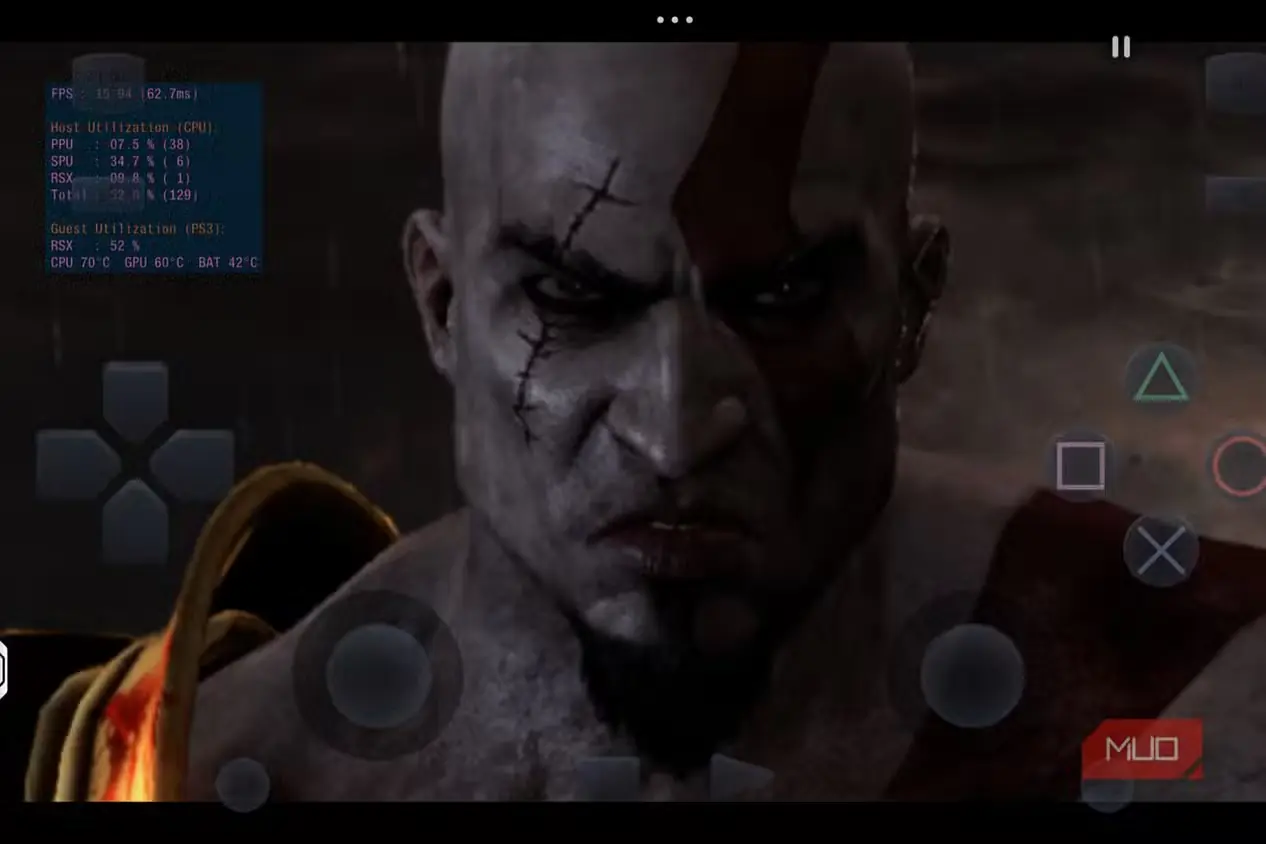 اجرای صحنه آغازین God of War 3 در ARMSX3