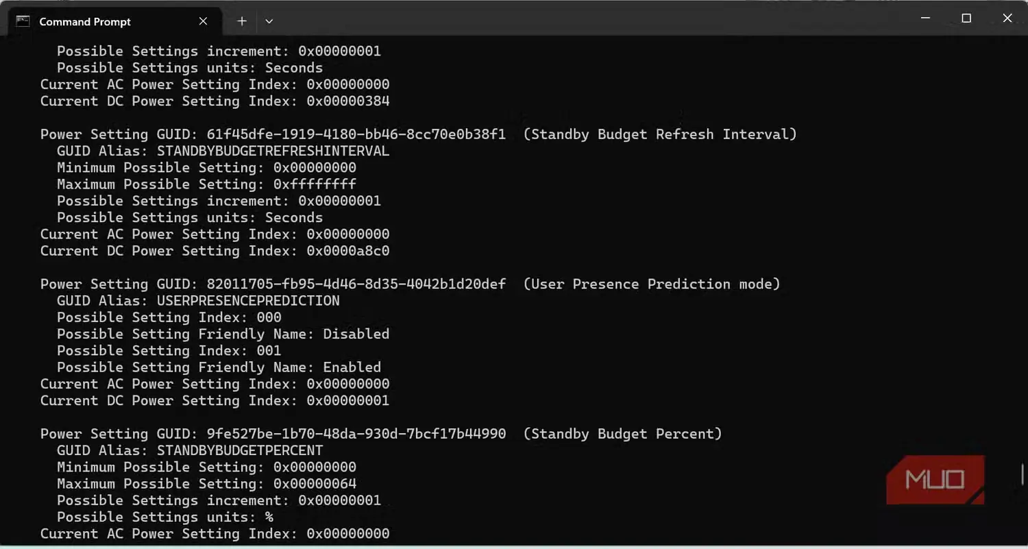 گزینه StandbyBudgetRefreshInterval در تنظیمات Windows