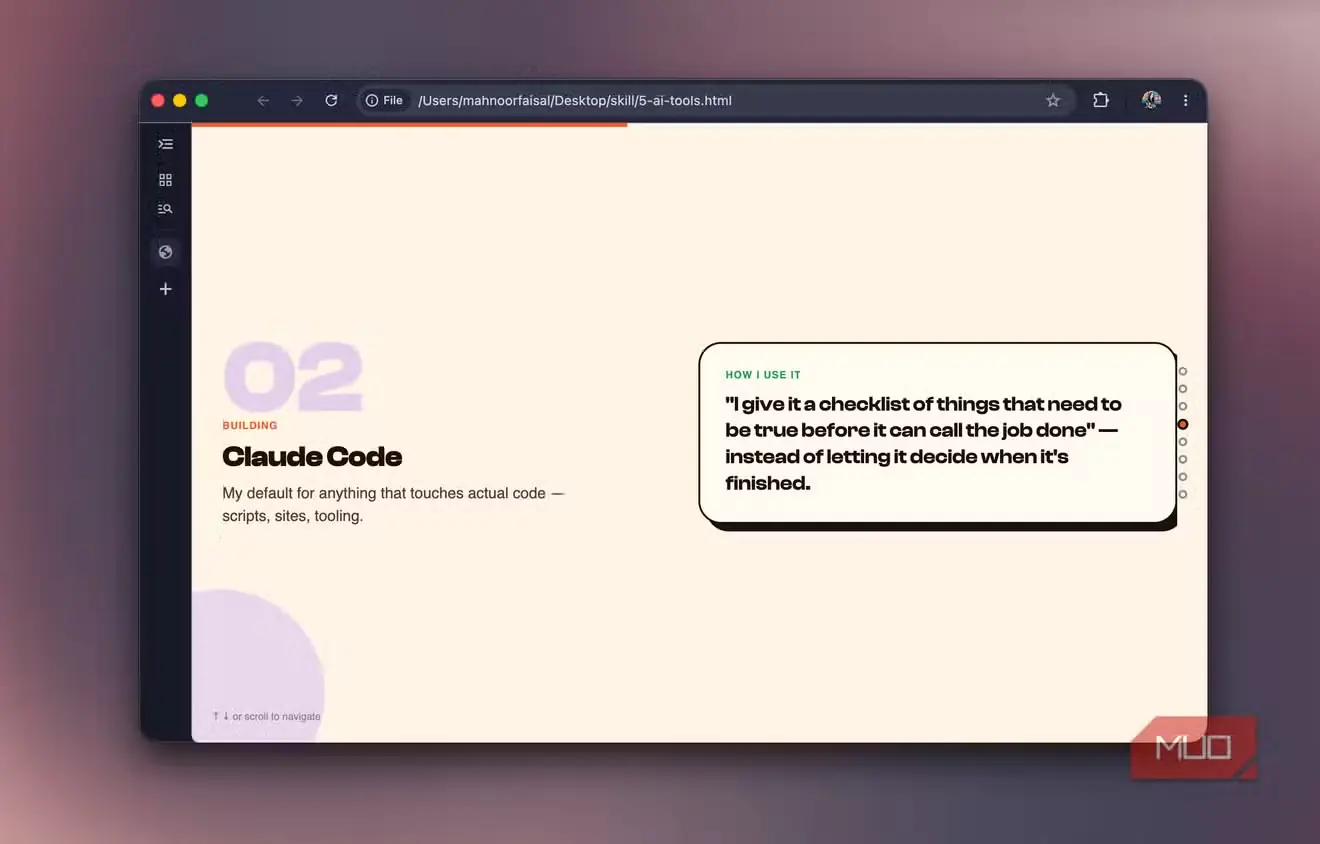اسلاید 02 دربارهٔ Claude Code و معرفی آن بهعنوان ابزار پیشفرض برای کارهای برنامهنویسی