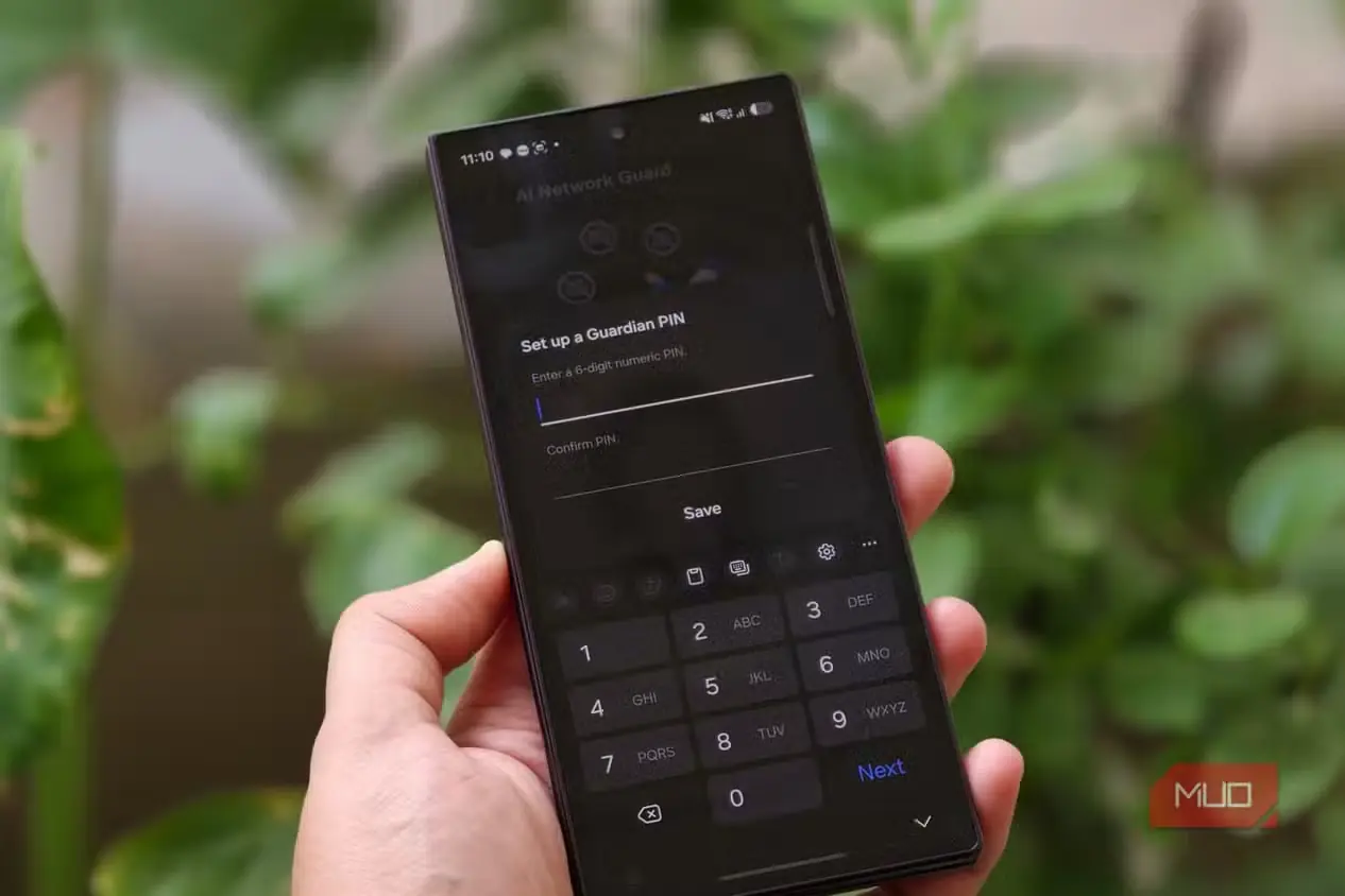 راهاندازی رمز نگهبان برای نگهبان شبکه هوش مصنوعی در Samsung Galaxy Z Fold 8 Ultra