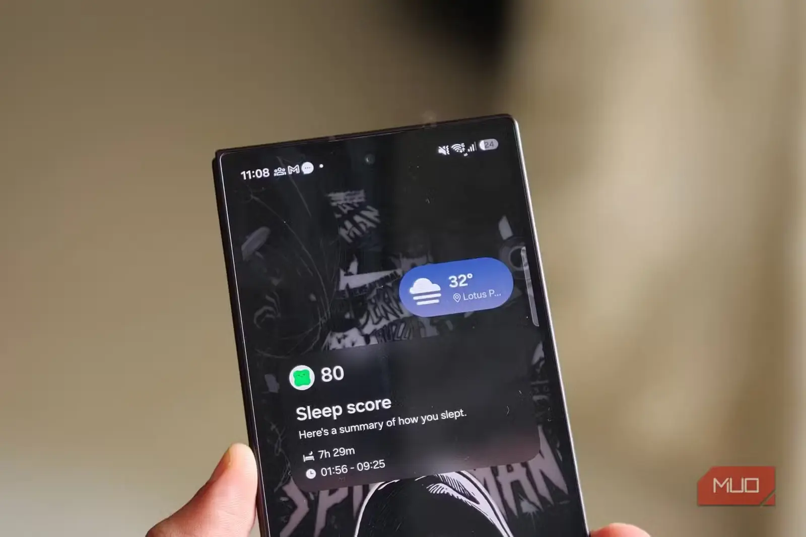 کارت سفارشی امتیاز خواب در ناو بریف روی Samsung Galaxy Z Fold 8 Ultra