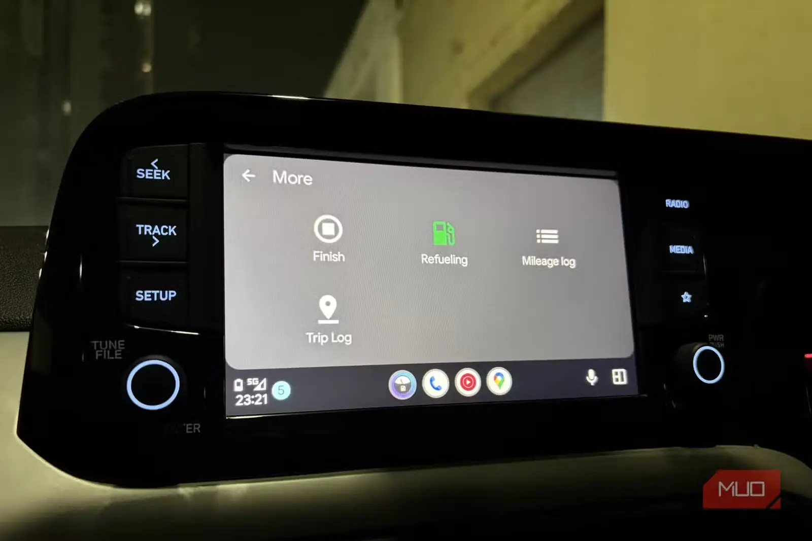 امکانات Fuelio در محیط Android Auto