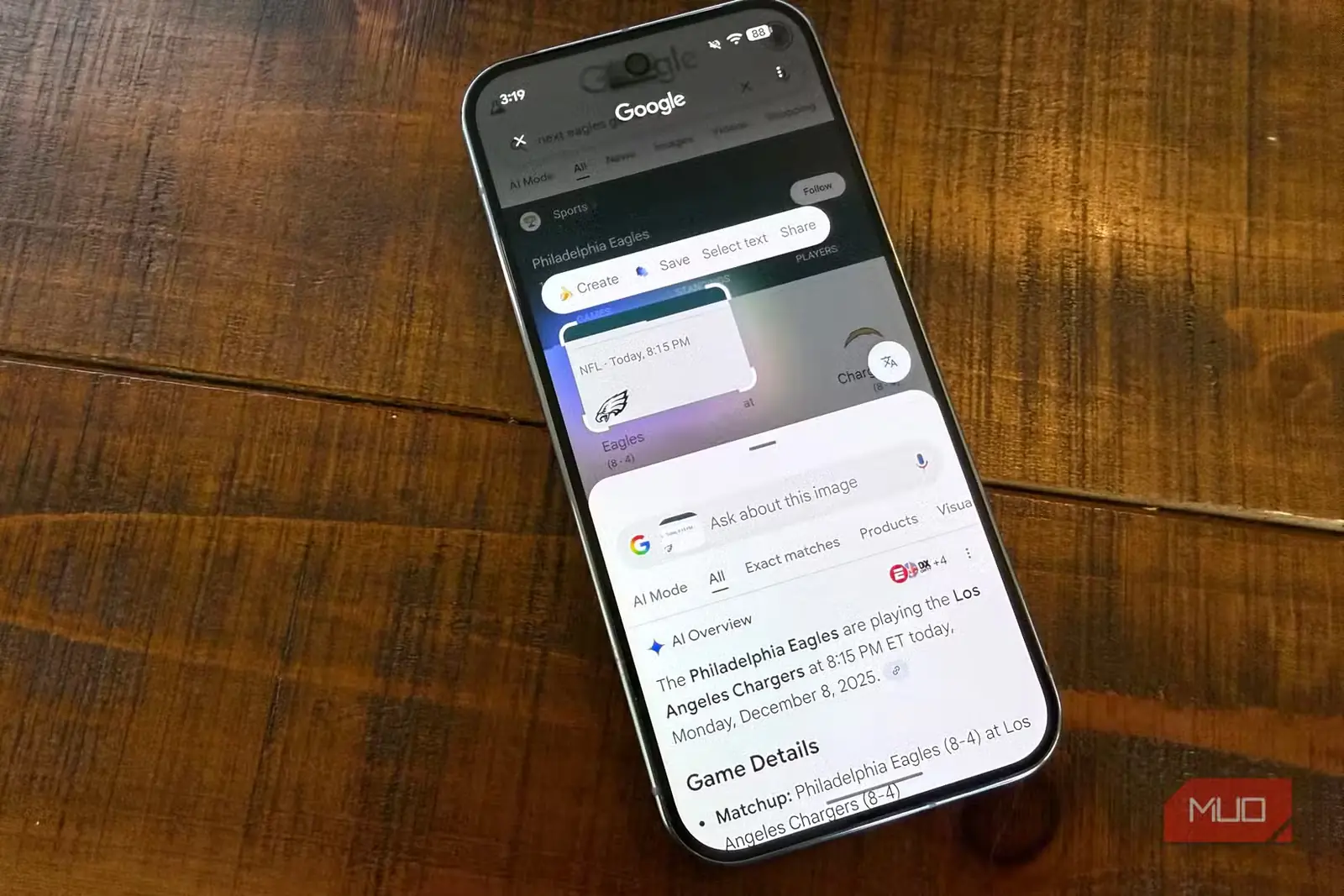 قابلیت Circle to Search روی صفحهٔ گوشی