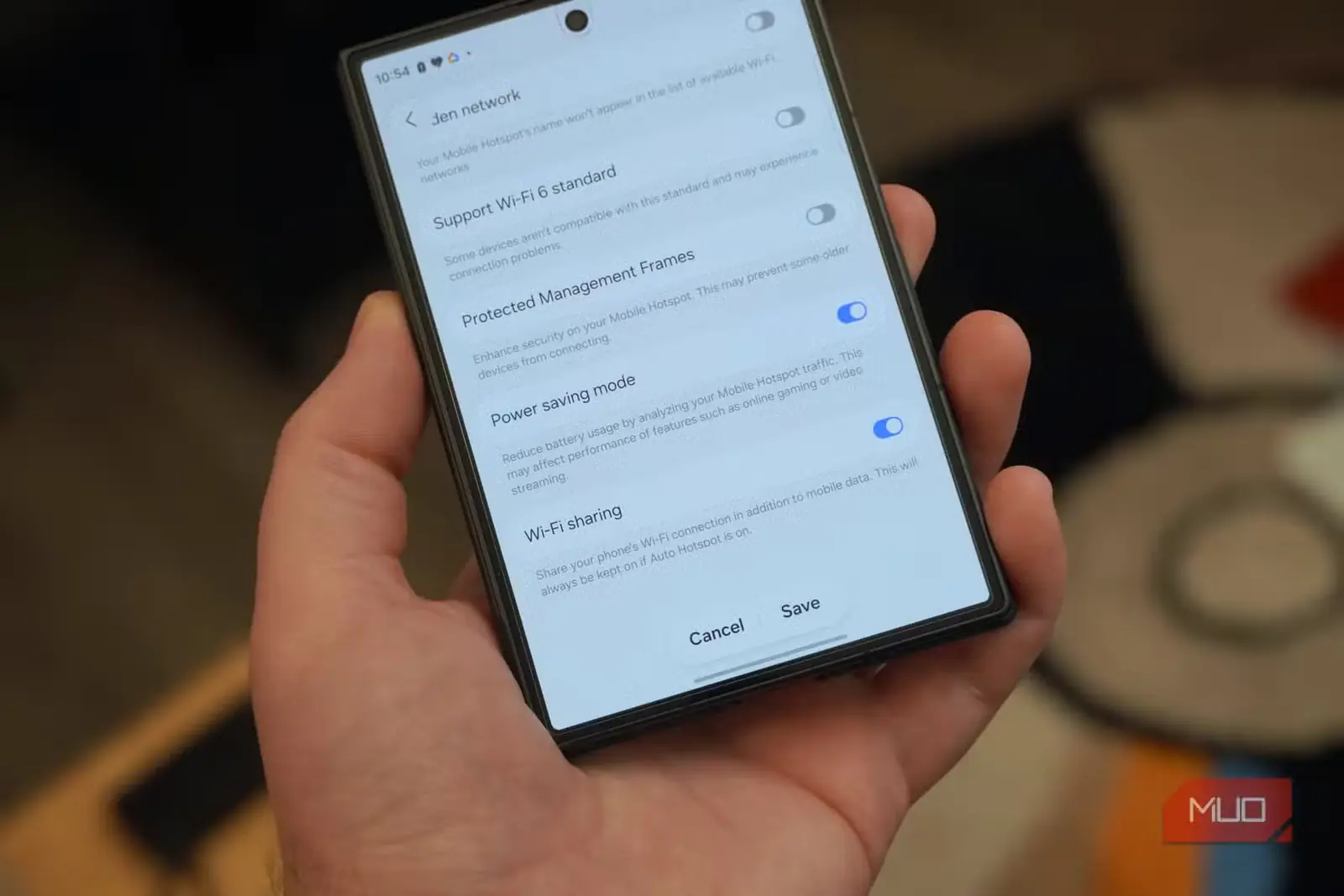 کلید همرسانی وایفای در گوشی Galaxy Z Fold 8