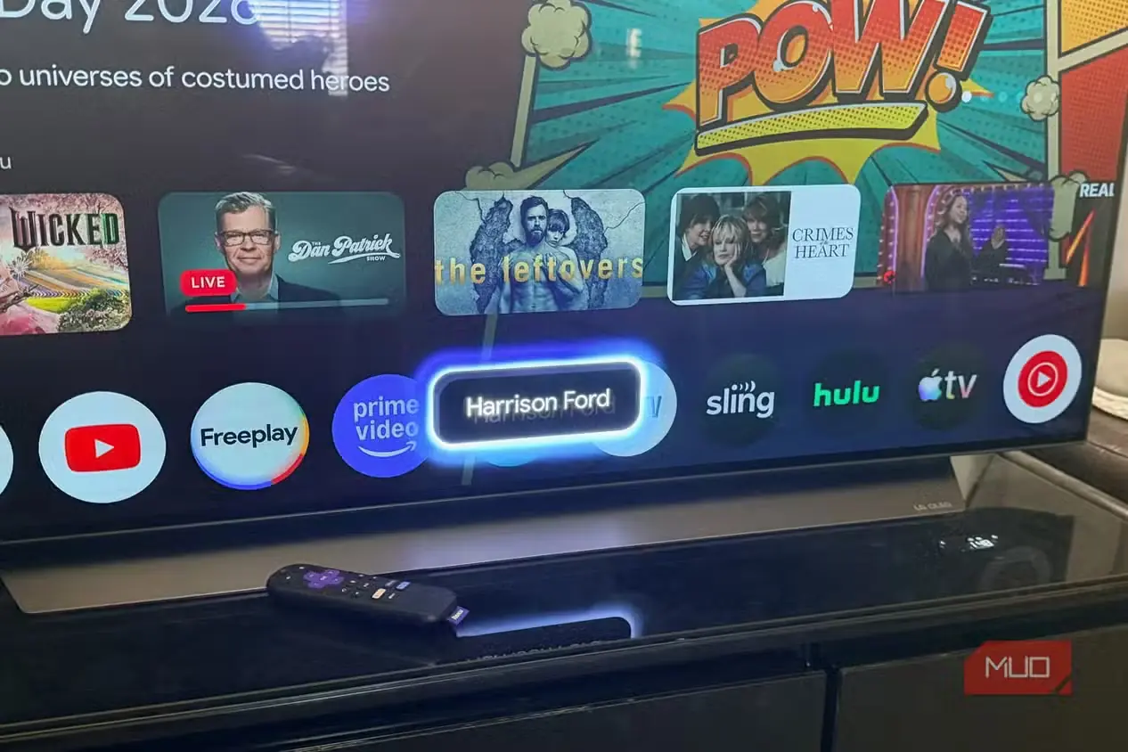 نتیجهٔ Google Gemini روی صفحهٔ Google TV
