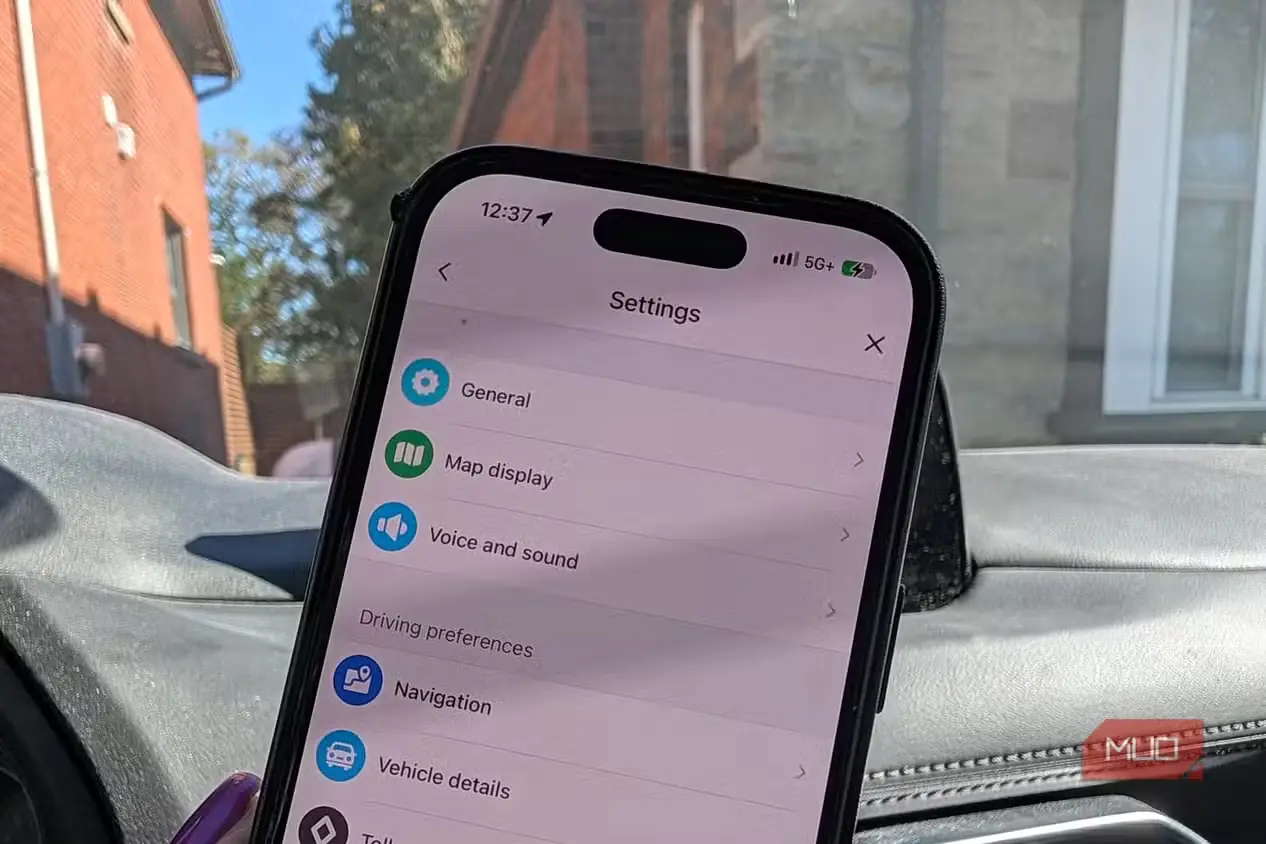 بخش نمایش نقشه در تنظیمات Waze