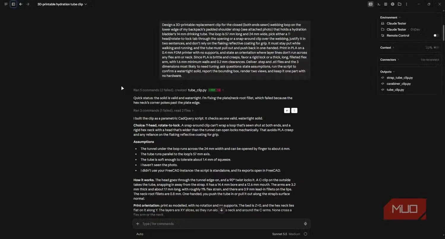 پردازش دستور ساخت قطعهٔ جایگزین در Claude Code