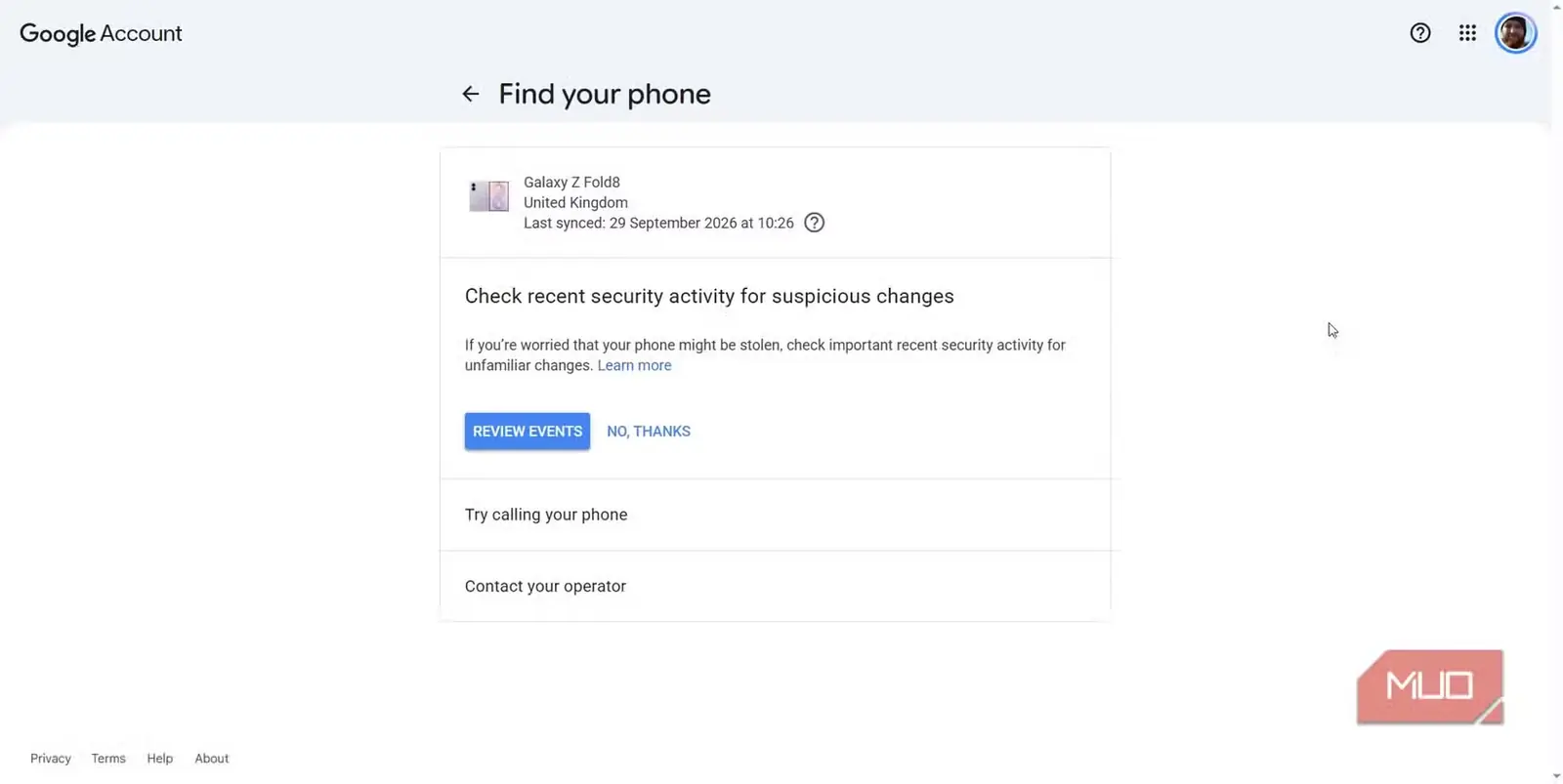 گوشی Samsung Galaxy Z Fold 8 پیوندخورده به Google Account