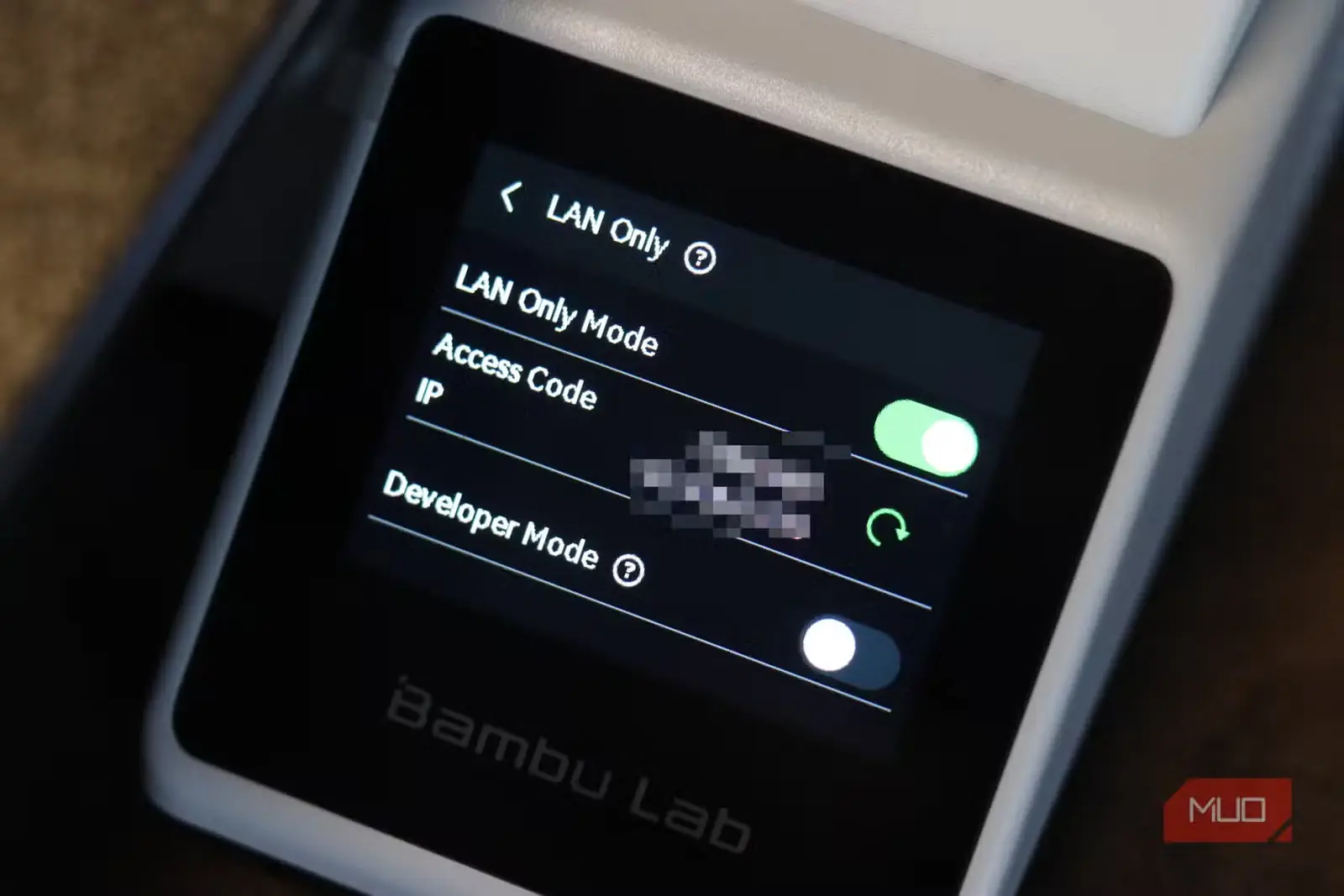 حالت اتصال فقط به شبکه محلی در Bambu Lab A1 Mini