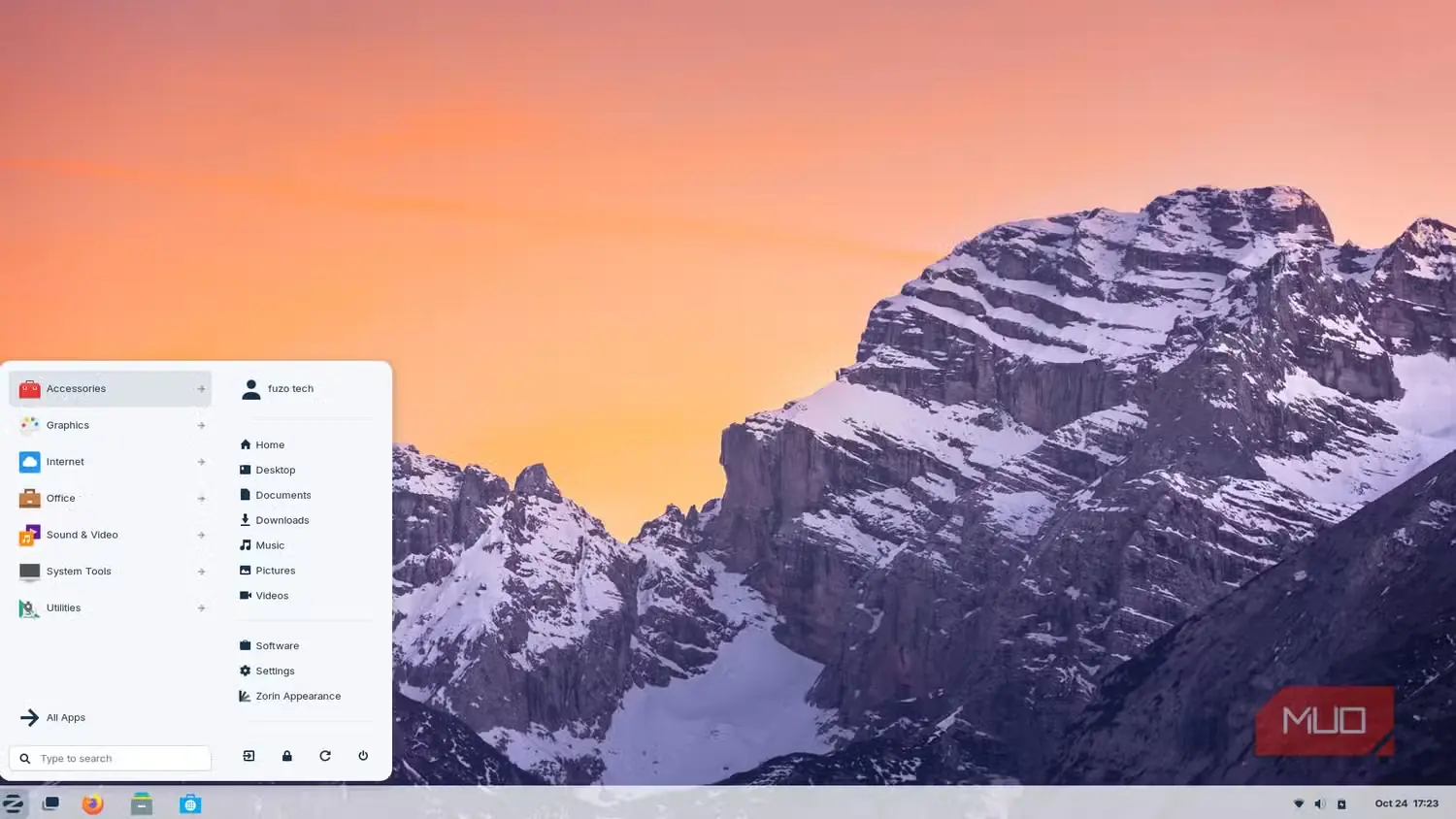 منوی آغاز آشنای ویندوزمانند در Zorin OS