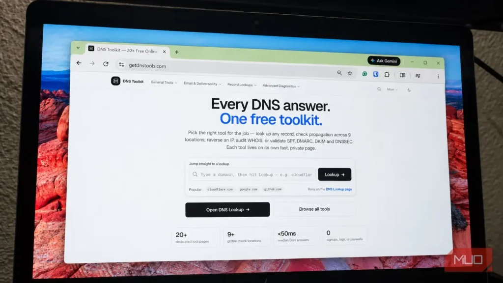 نمایش جزئیات اتصال در ۳۰ ثانیه با ابزار رایگان DNS Toolkit، فراتر از امکانات Windows