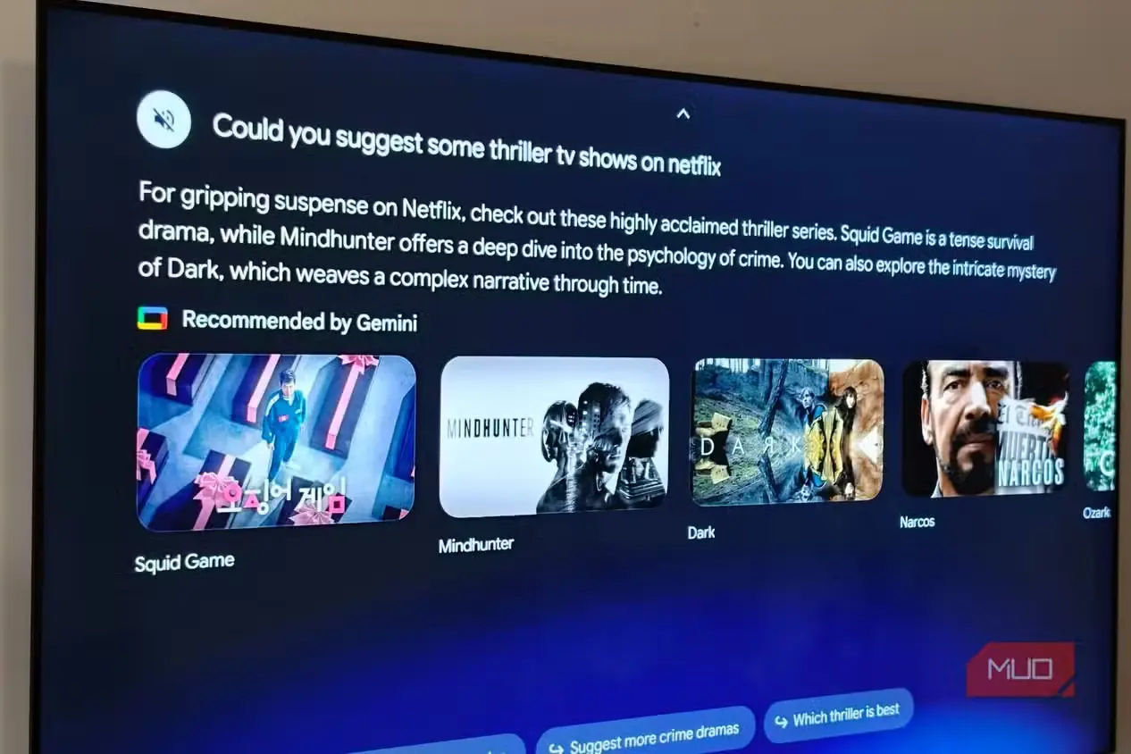 مجموعههای تلویزیونی دلهرهآور Netflix که Gemini در Google TV پیدا کرده است