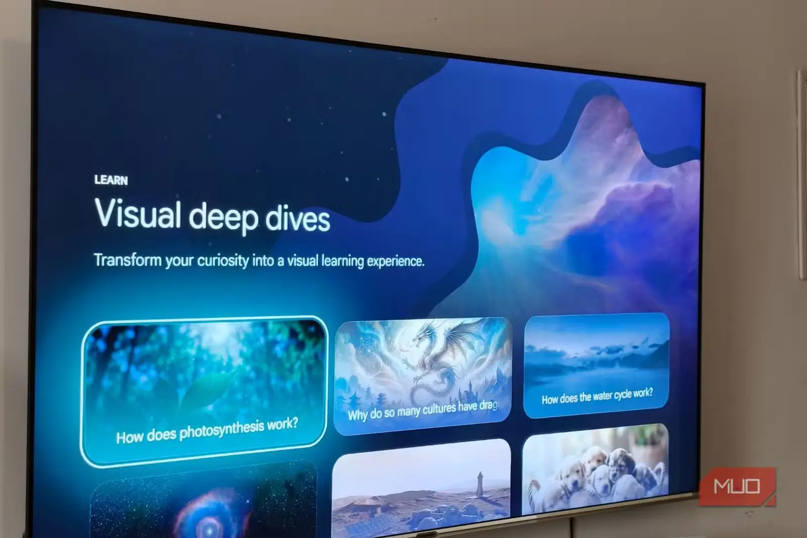 یادگیری با Gemini در Google TV