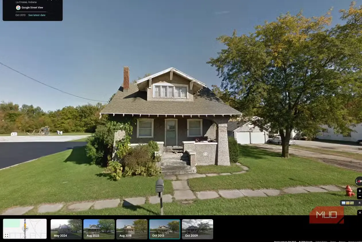 نمای خانهای در لا کراس در Street View، اکتبر 2013