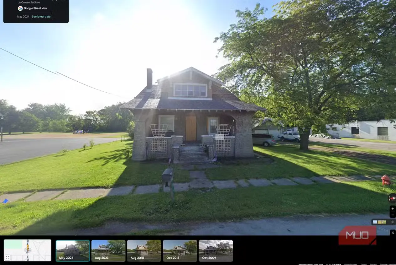 نمای خانهای در لا کراس در Street View، مه 2024