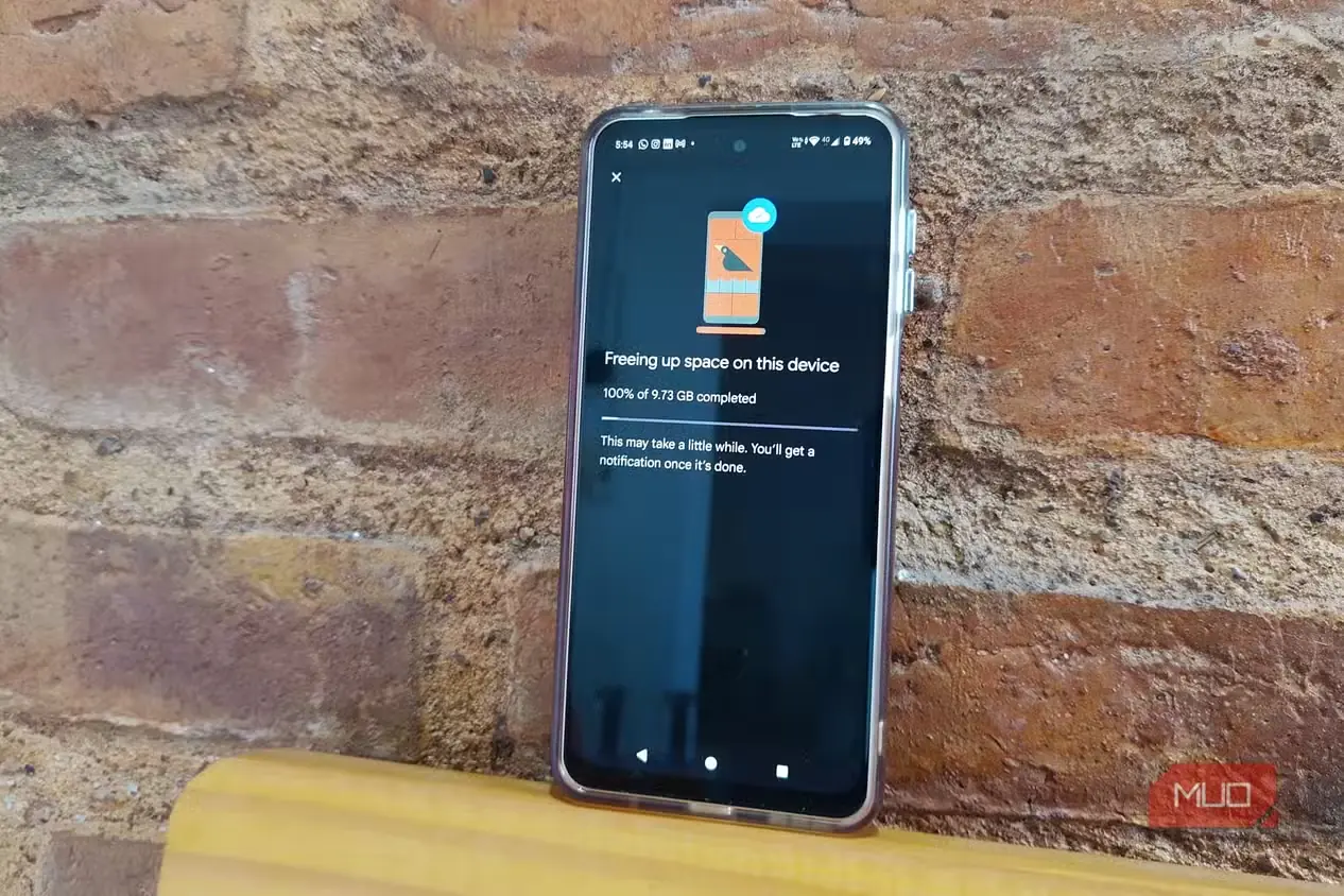 پیشرفت 100% در Google Photos پس از آزادسازی 9.73 GB فضا روی گوشی Android