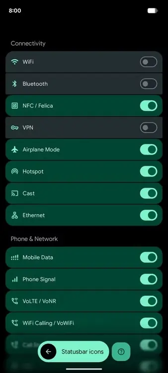 گزینههای گوناگون حریم خصوصی در برنامه Essentials