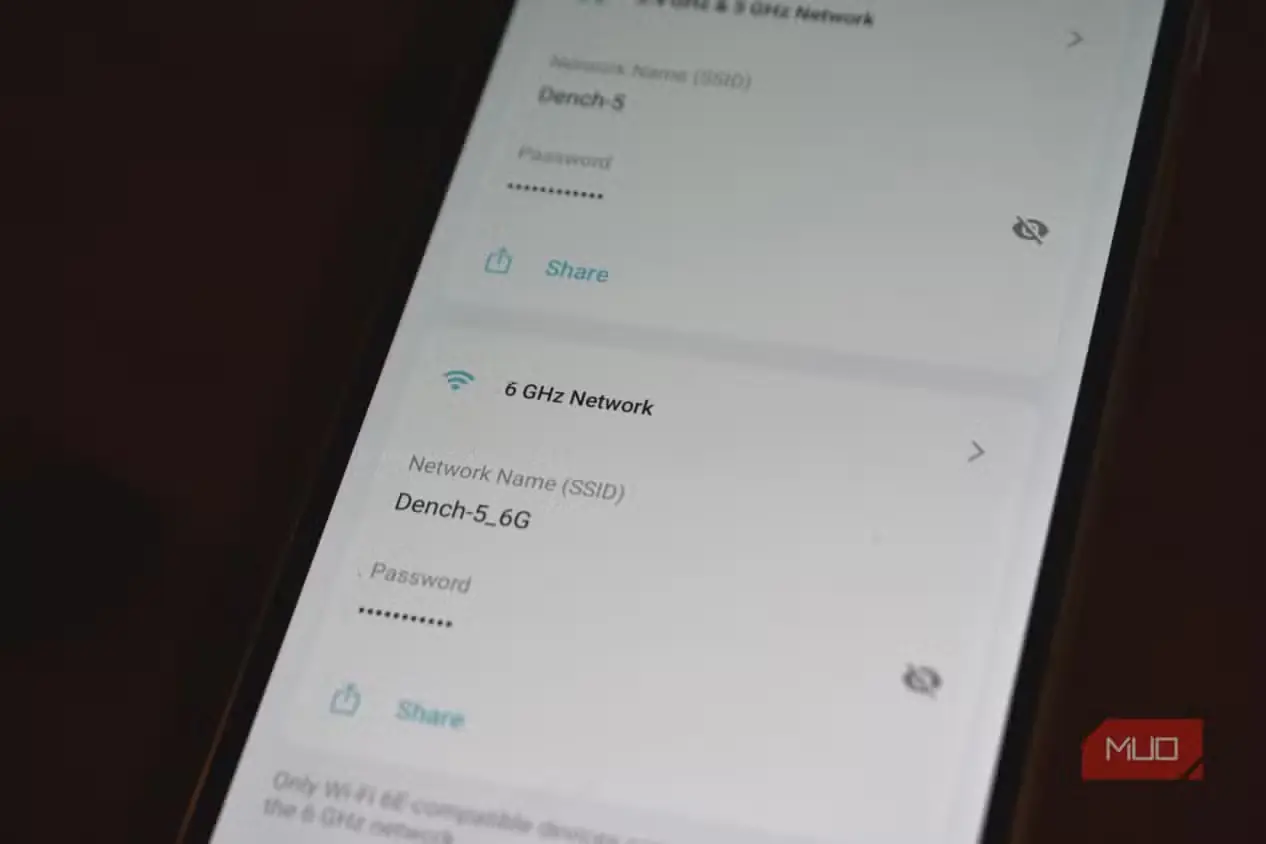 تنظیمات باند 6 گیگاهرتز در برنامه TP-Link Deco BE65 برای Wi-Fi 7