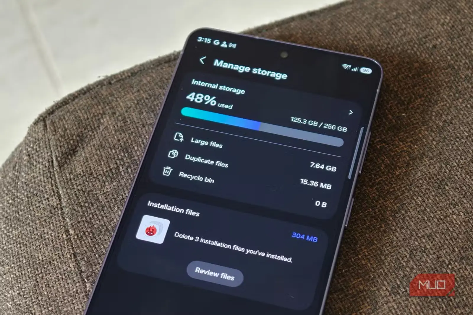 مدیریت فضای ذخیرهسازی در برنامه تنظیمات Galaxy S26 Ultra